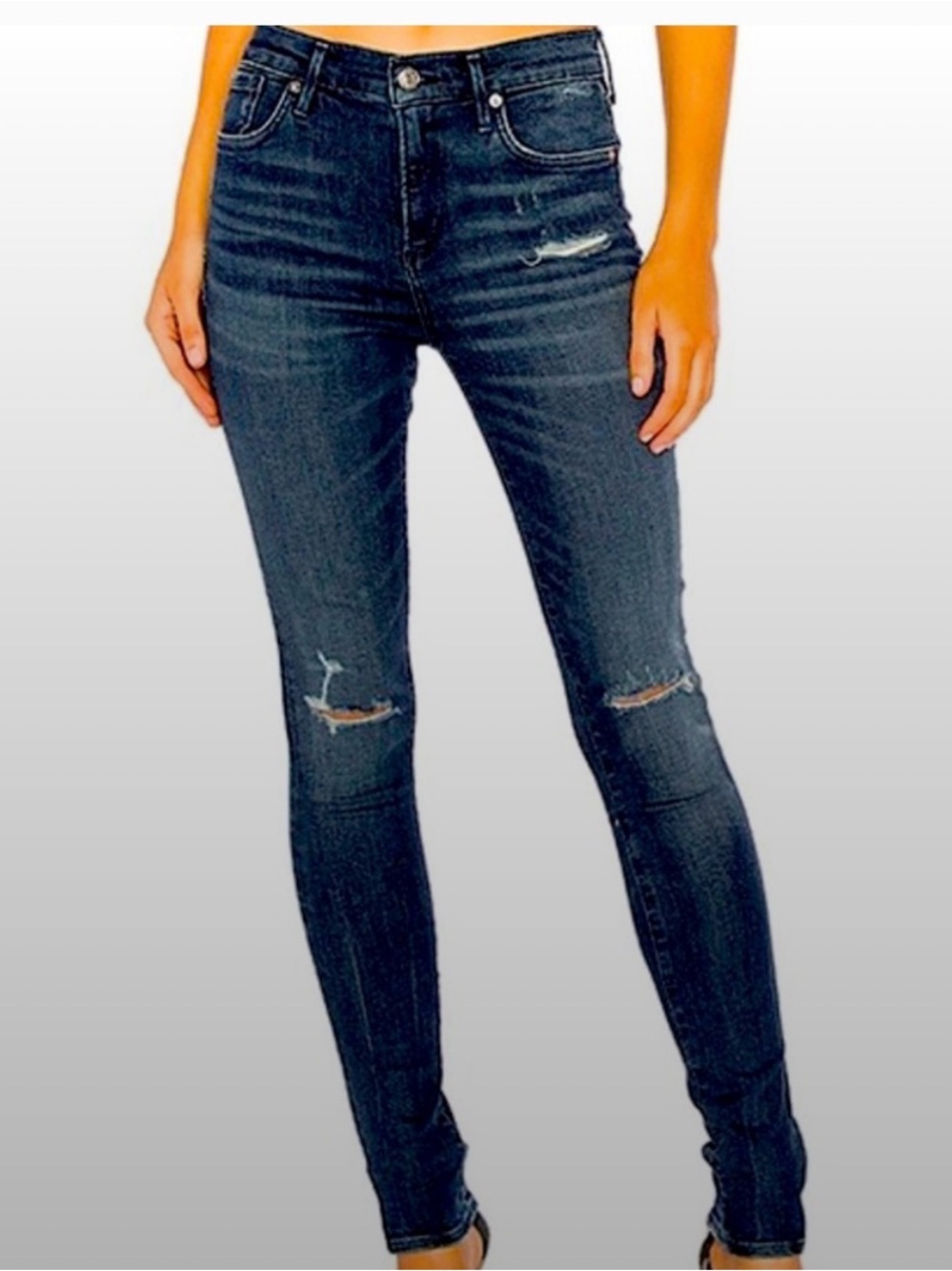 Agolde Sophie Distressed Skinny Jeans